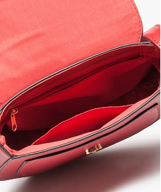 sac femme forme besace avec boucle metallique orange9191701_3