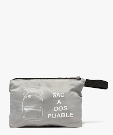 sac a dos femme pliable en polyester recycle gris sacs a dos et sacs de voyage9193001_3