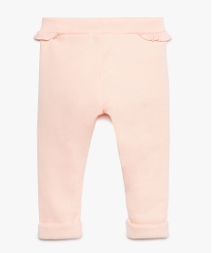 pantalon bebe fille chaud a motif et taille elastiquee rose leggings9280301_3