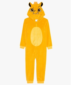 GEMO Combinaison pyjama garçon zippée Le Roi Lion Disney Jaune