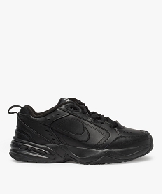 GEMO Baskets homme unies dessus cuir – Nike Air Monarch noir standard