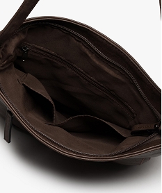 besace femme multipoches avec bandouliere ajustable brun sacs bandouliere9462801_3