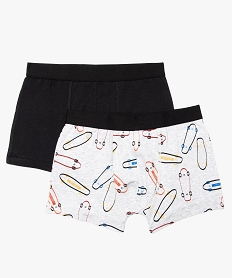 GEMO Boxers garçon assortis avec large ceinture (lot de 2) Multicolore