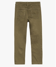pantalon garcon 5 poches twill stretch vert pantalonsA097201_2