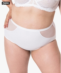 GEMO Culotte femme taille haute effet ventre plat - Generous de DIM Blanc