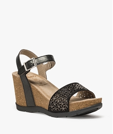 sandales femme a talon compense avec details brillants noir standard sandales a talonA350101_2