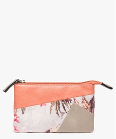 GEMO Trousse femme multimatières avec fermeture zippée Orange