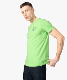 GEMO Tee-shirt homme avec motif poitrine Vert