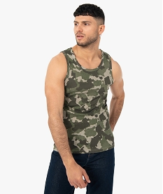 GEMO Débardeur homme à motif camouflage Imprimé