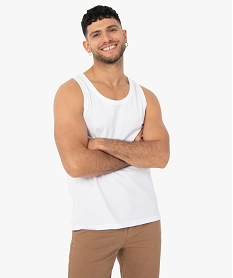 GEMO Débardeur homme uni Blanc