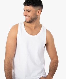 debardeur homme uni blancA447901_2