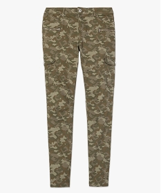 pantalon femme slim camouflage vertA462601_4
