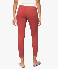 pantalon femme jegging colore a taille elastique roseA463001_3