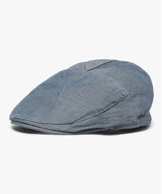 GEMO Casquette bébé garçon forme plate en chambray Bleu