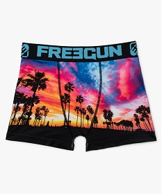 GEMO Boxer garçon en microfibre imprimé coucher de soleil – Freegun Imprimé