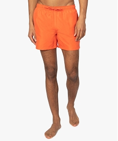 short de bain homme uni orange maillots de bainA624801_1