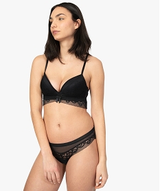 soutien-gorge push-up avec tour de buste en dentelle noirA653101_3