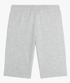 bermuda garcon sportswear a taille elastiquee grisA687601_2