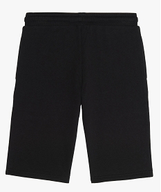 bermuda garcon sportswear a taille elastiquee noirA687701_2