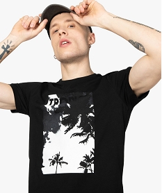 GEMO Tee-shirt homme motif XXL graphique Noir