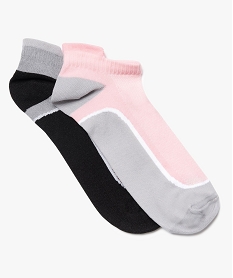 chaussettes femme ultra-courtes pour le sport rose chaussettesA818801_1