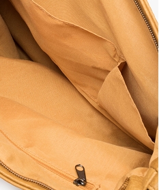 besace femme multipoches avec bandouliere ajustable jaune sacs bandouliereA844201_3