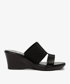 mules femme a talon compense et strass noir standard sandales a talonA855901_1