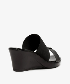 mules femme a talon compense et strass noir standard sandales a talonA855901_4
