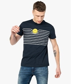 GEMO Tee-shirt homme - SmileyWorld Bleu