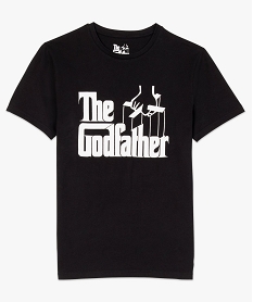 tee-shirt homme a manches courtes avec large motif - the godfather noirA988101_4