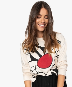 GEMO Sweat femme imprimé toons XXL - Looney Tunes Blanc