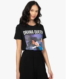 GEMO Tee-shirt femme Disney Villains Noir