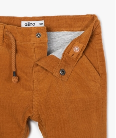 pantalon bebe garcon en velours double jersey orangeB041201_2