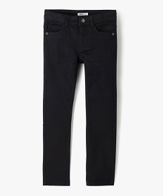 pantalon garcon uni coupe slim extensible noirB135101_1