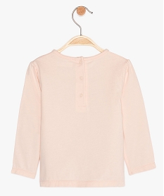 tee-shirt bebe fille a manches longues lulu castagnette rose tee-shirts manches longuesB197301_2