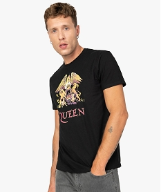 GEMO Tee-shirt homme à manches courtes avec large motif - Queen Noir