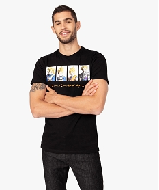 GEMO Tee-shirt homme avec motif Manga – Dragon Ball Z Noir