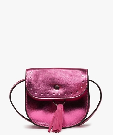 sac fille irise avec pompon fantaisie rose sacs et cartablesB254101_1