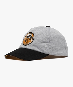 GEMO Casquette bébé garçon bicolore à patch panda Gris