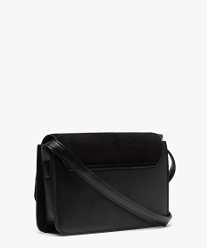 sac femme rectangle avec details metalliques sur le rabat noirB468901_2