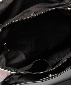 sac femme avec motifs fleuris sur les cotes noir sacs bandouliereB469801_3