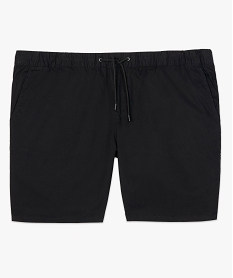bermuda homme en toile de coton noir shorts et bermudasB483501_4