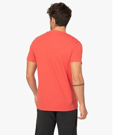 tee-shirt homme a manches courtes et col v orange tee-shirtsB495001_3