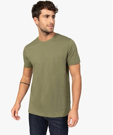 tee-shirt homme a manches courtes et col rond vertB495701_1