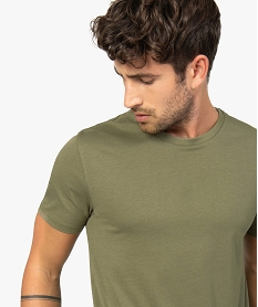 tee-shirt homme a manches courtes et col rond vertB495701_2