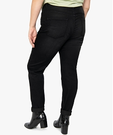 jean femme grande taille slim 5 poches taille normale noir pantalons et jeansB511101_3