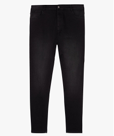 jean femme grande taille slim 5 poches taille normale noir pantalons et jeansB511101_4