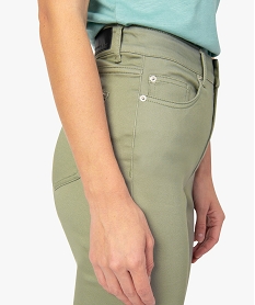 pantalon femme skinny taille haute super stretch vert pantalonsB514901_2