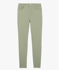 pantalon femme skinny taille haute super stretch vert pantalonsB514901_4