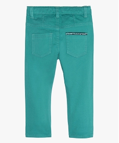 pantalon bebe garcon avec poches surpiquees – lulu castagnette vert pantalonsB565401_4